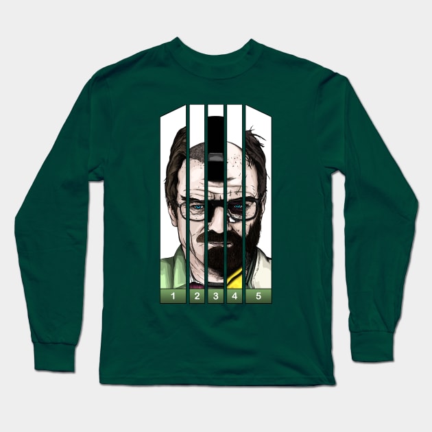 The Evolution of Heisenberg - Breaking Bad Long Sleeve T-Shirt by TMW Design